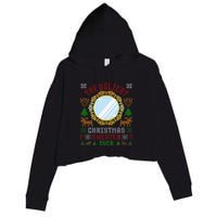 The Ugliest Christmas Sweater Ever With An Image Of A Mirror Crop Fleece Hoodie