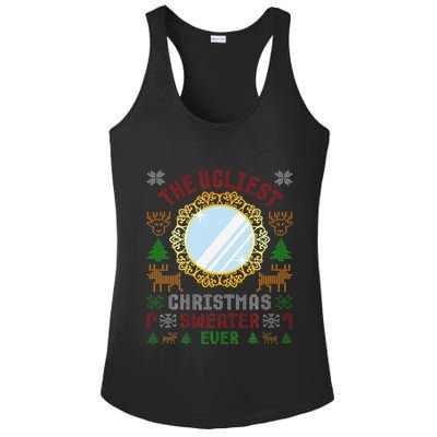 The Ugliest Christmas Sweater Ever With An Image Of A Mirror Ladies PosiCharge Competitor Racerback Tank