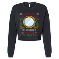 The Ugliest Christmas Sweater Ever With An Image Of A Mirror Cropped Pullover Crew