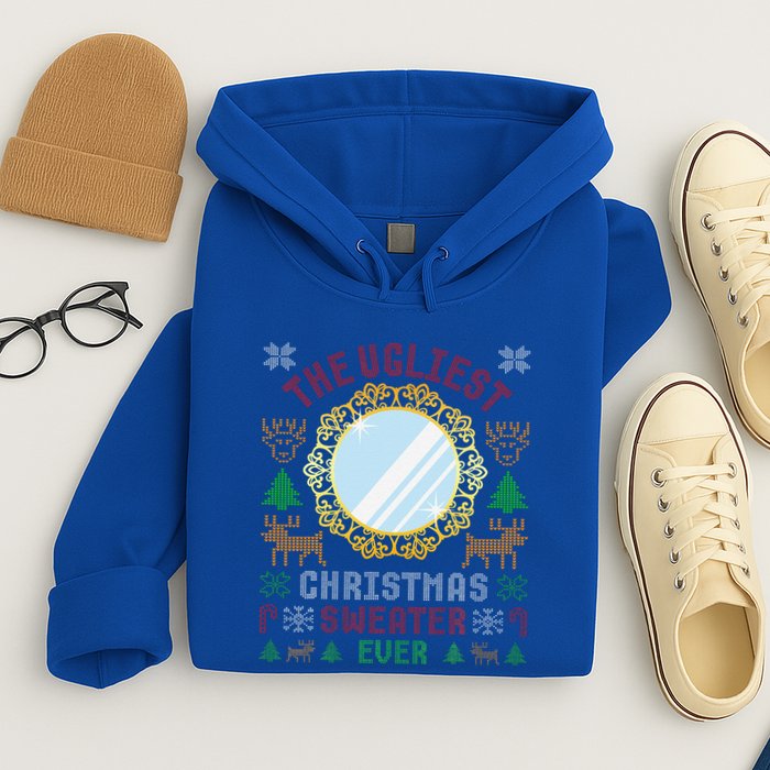 The Ugliest Christmas Sweater Ever With An Image Of A Mirror Hoodie