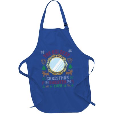 The Ugliest Christmas Sweater Ever With An Image Of A Mirror Apron