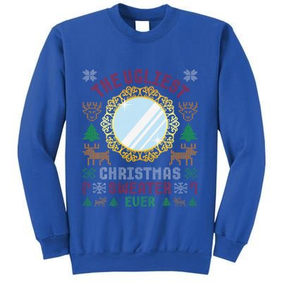 The Ugliest Christmas Sweater Ever With An Image Of A Mirror Sweatshirt