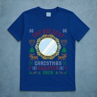 The Ugliest Christmas Sweater Ever With An Image Of A Mirror T-Shirt