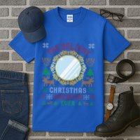The Ugliest Christmas Sweater Ever With An Image Of A Mirror Tall T-Shirt
