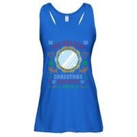 The Ugliest Christmas Sweater Ever With An Image Of A Mirror Ladies Essential Flowy Tank