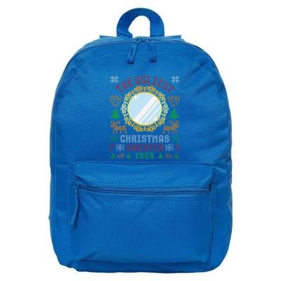 The Ugliest Christmas Sweater Ever With An Image Of A Mirror 16 in Basic Backpack