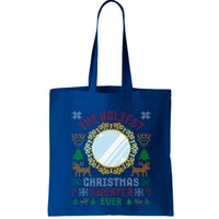 The Ugliest Christmas Sweater Ever With An Image Of A Mirror Bag