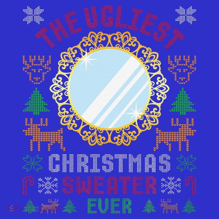 The Ugliest Christmas Sweater Ever With An Image Of A Mirror Mesh Reversible Basketball Jersey Tank