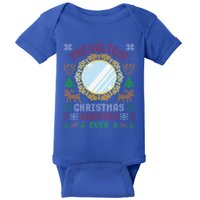 The Ugliest Christmas Sweater Ever With An Image Of A Mirror Baby Bodysuit