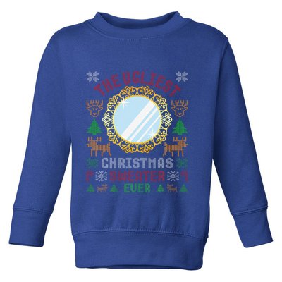 The Ugliest Christmas Sweater Ever With An Image Of A Mirror Toddler Sweatshirt