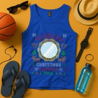 The Ugliest Christmas Sweater Ever With An Image Of A Mirror Tank Top