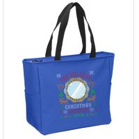 The Ugliest Christmas Sweater Ever With An Image Of A Mirror Zip Tote Bag