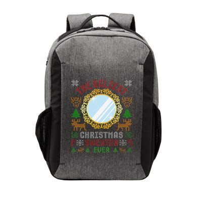 The Ugliest Christmas Sweater Ever With An Image Of A Mirror Vector Backpack