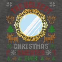 The Ugliest Christmas Sweater Ever With An Image Of A Mirror Vector Backpack