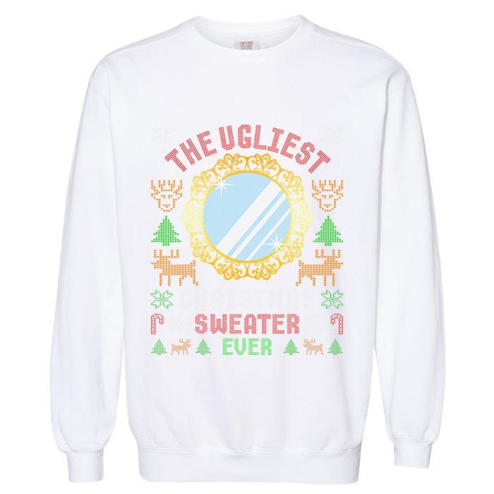The Ugliest Christmas Sweater Ever With An Image Of A Mirror Garment-Dyed Sweatshirt