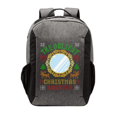 The Ugliest Christmas Sweater With An Image Of A Mirror Vector Backpack