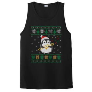 Trombone Ugly Christmas Sweater Penguin Xmas Family Matching Cool Gift PosiCharge Competitor Tank