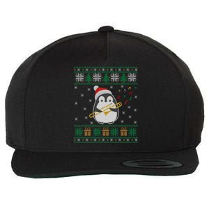 Trombone Ugly Christmas Sweater Penguin Xmas Family Matching Cool Gift Wool Snapback Cap