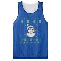 Trombone Ugly Christmas Sweater Penguin Xmas Family Matching Cool Gift Mesh Reversible Basketball Jersey Tank