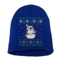 Trombone Ugly Christmas Sweater Penguin Xmas Family Matching Cool Gift Short Acrylic Beanie