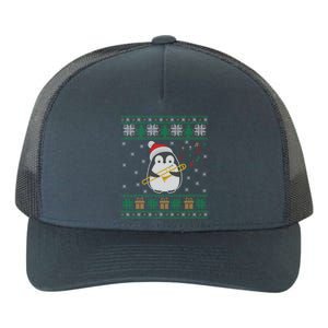 Trombone Ugly Christmas Sweater Penguin Xmas Family Matching Cool Gift Yupoong Adult 5-Panel Trucker Hat