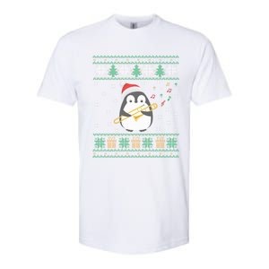 Trombone Ugly Christmas Sweater Penguin Xmas Family Matching Cool Gift Softstyle CVC T-Shirt