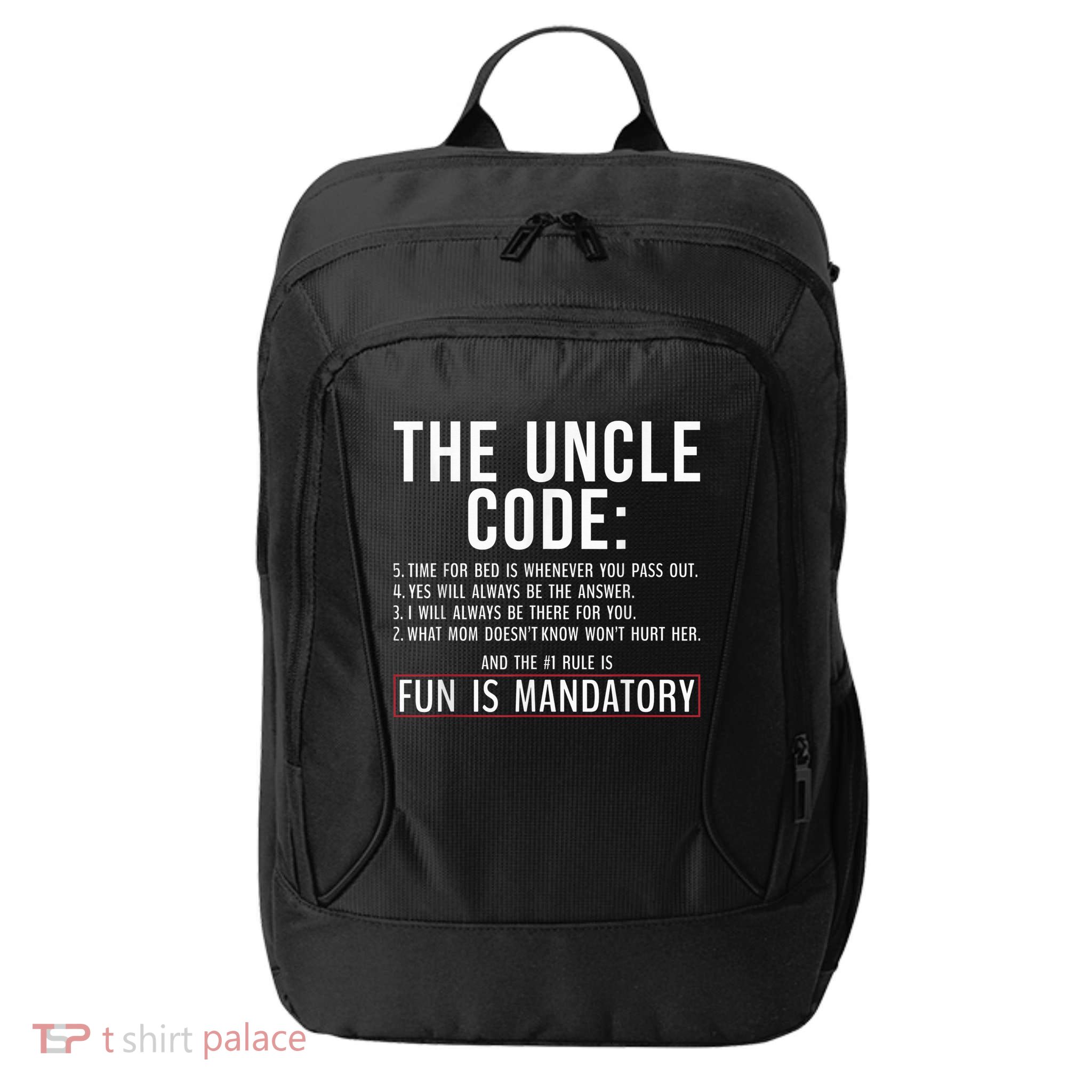 The Uncle Code Fun ins Mandatory Family Brother Uncle City Backpack