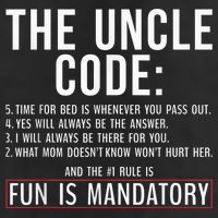 The Uncle Code Fun ins Mandatory Family Brother Uncle Adult Drive Performance Visor