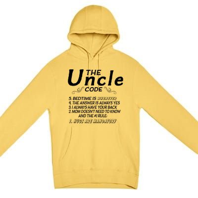 The Uncle Code Premium Pullover Hoodie