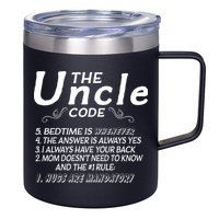 The Uncle Code 12oz Stainless Steel Coffee Mug