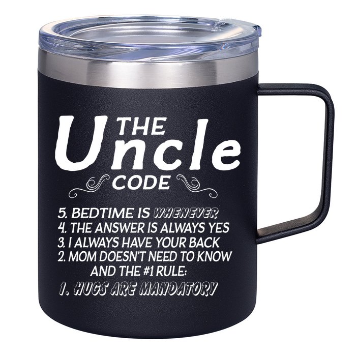 The Uncle Code 12oz Stainless Steel Coffee Mug
