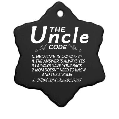 The Uncle Code Ceramic Star Ornament