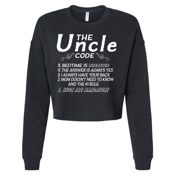 The Uncle Code Cropped Pullover Crew
