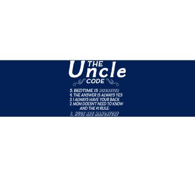 The Uncle Code Bumper Sticker