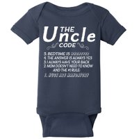 The Uncle Code Baby Bodysuit