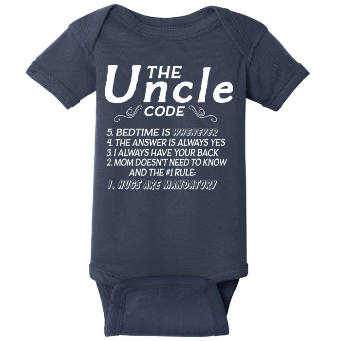 The Uncle Code Baby Bodysuit