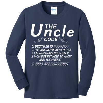 The Uncle Code Kids Long Sleeve Shirt