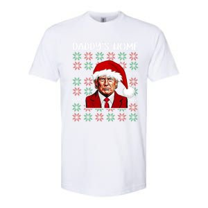 Trump Ugly Christmas DaddyS Home Funny Daddys Home Great Gift Softstyle CVC T-Shirt