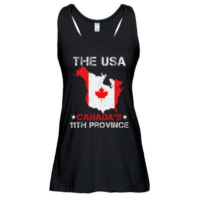 The Usa Canada’S 11th Province Funny Ladies Essential Flowy Tank