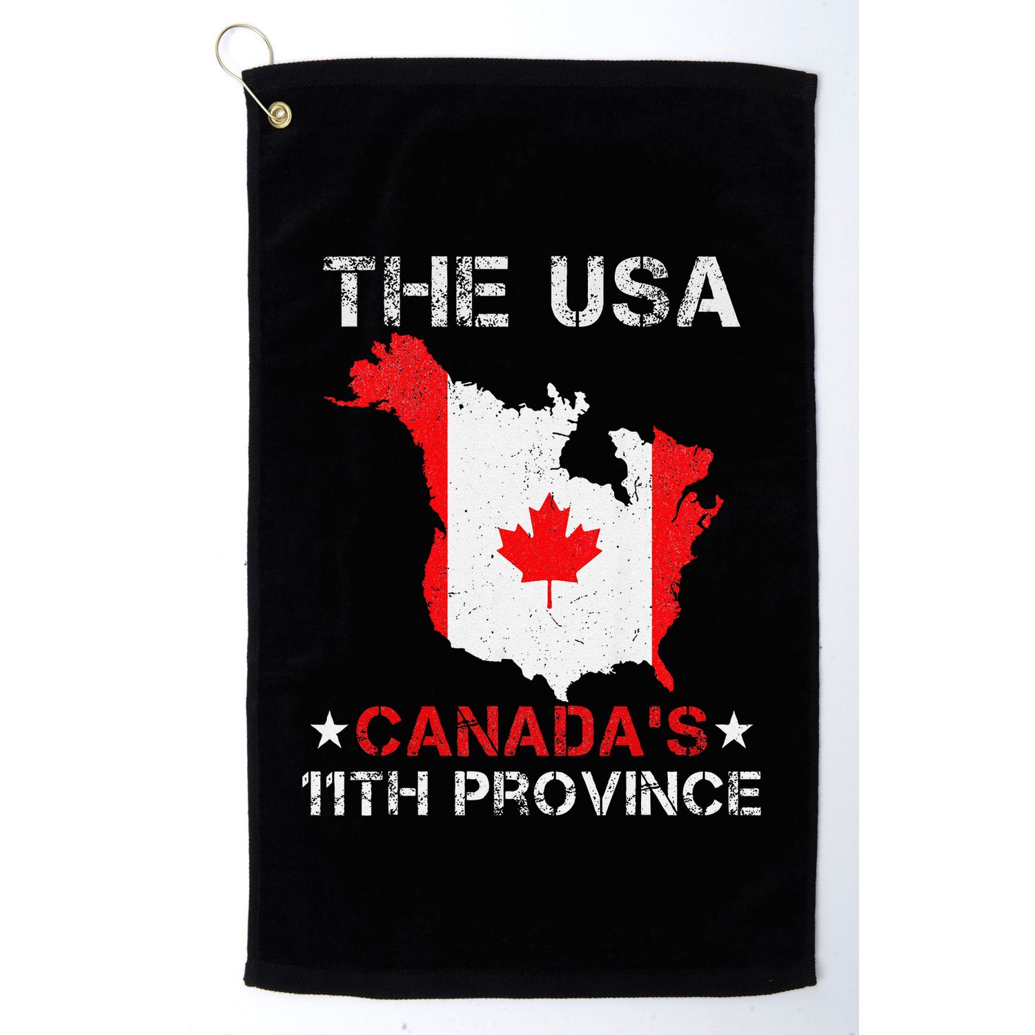 The Usa Canada’S 11th Province Funny Golf Towel