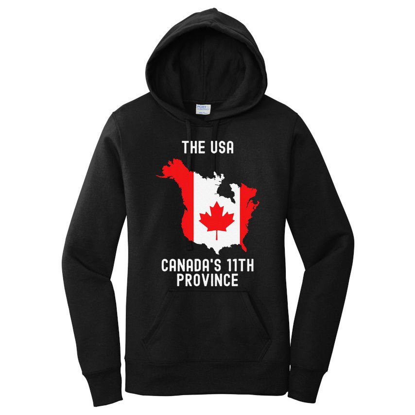 The Usa Canada’S 11th Province Funny .Png Women's Pullover Hoodie