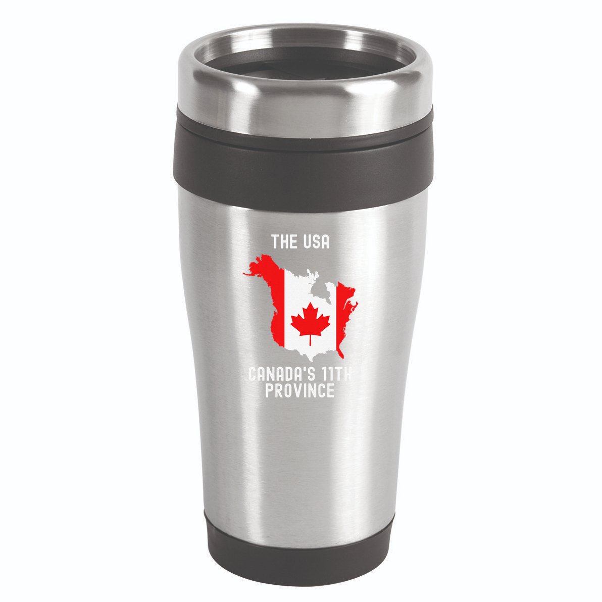 The Usa Canada’S 11th Province Funny .Png 16oz Travel Tumbler