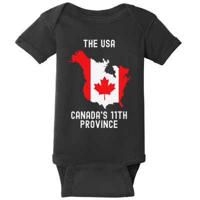 The Usa Canada’S 11th Province Funny .Png Baby Bodysuit