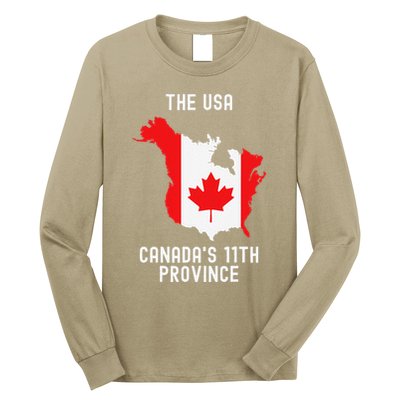 The Usa Canada’S 11th Province Funny .Png Long Sleeve Shirt
