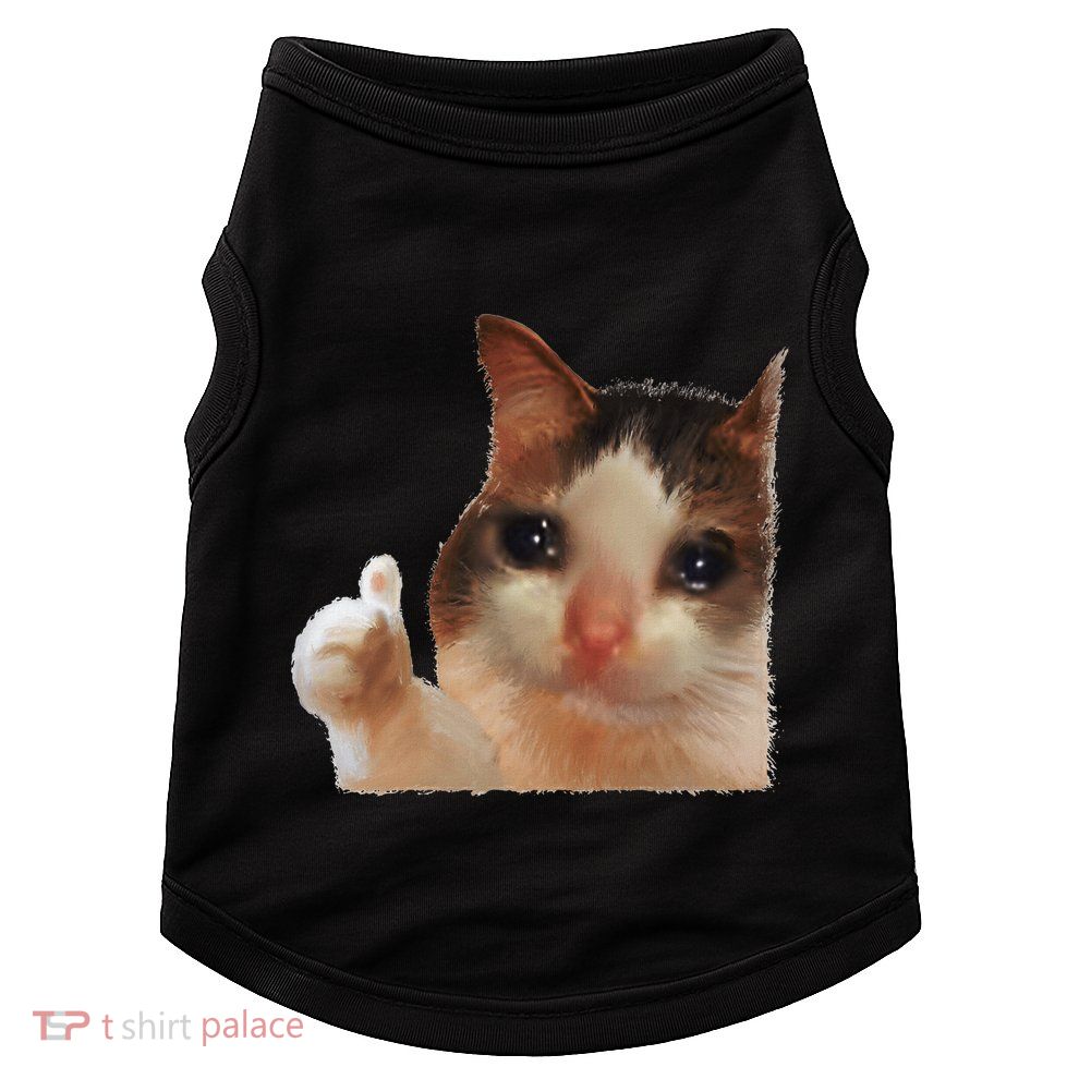 Thumbs Up Crying Cat Meme Cat Crying Thumps Up Memes Sad Cat Doggie Tank