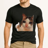 Thumbs Up Crying Cat Meme Cat Crying Thumps Up Memes Sad Cat Performance Shirt