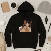 Thumbs Up Crying Cat Meme Cat Crying Thumps Up Memes Sad Cat Hoodie
