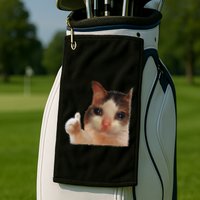 Thumbs Up Crying Cat Meme Cat Crying Thumps Up Memes Sad Cat Golf Towel