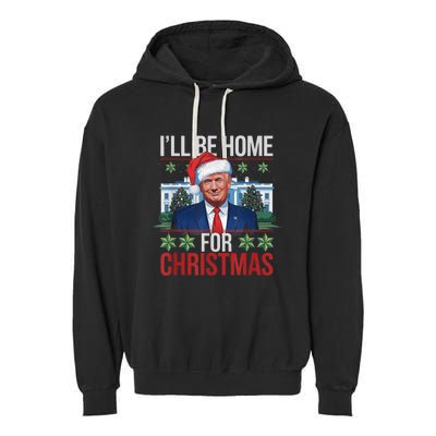 Trump Uglyfor Christmas Funny Trump Ugly Christmas Garment-Dyed Fleece Hoodie