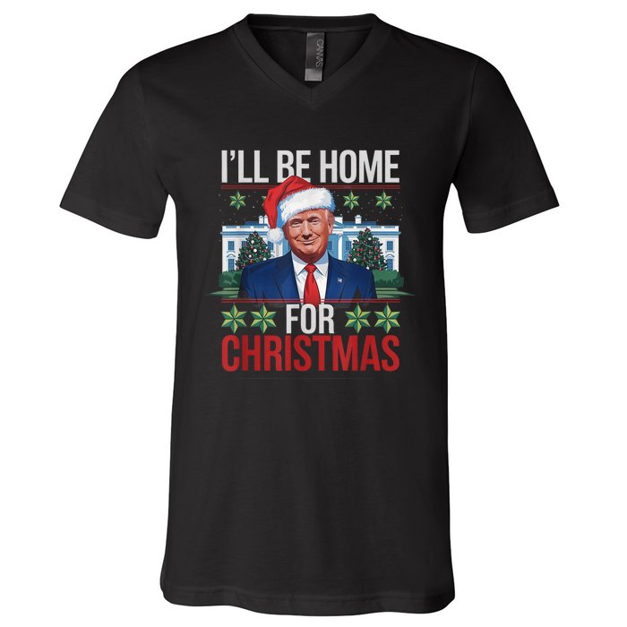 Trump Uglyfor Christmas Funny Trump Ugly Christmas V-Neck T-Shirt